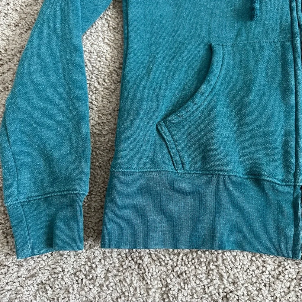 Tommy Hilfiger Zip Up Sweater Jacket Turquoise Womens XS